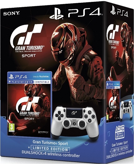 Gran Turismo Sport + Limited Edition Dualshock 4 Wireless Controller - PlayStation 4 Kontrollerek