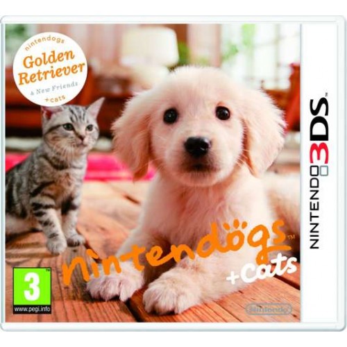 Nintendogs + Cats - Golden Retriever - Nintendo 3DS Játékok