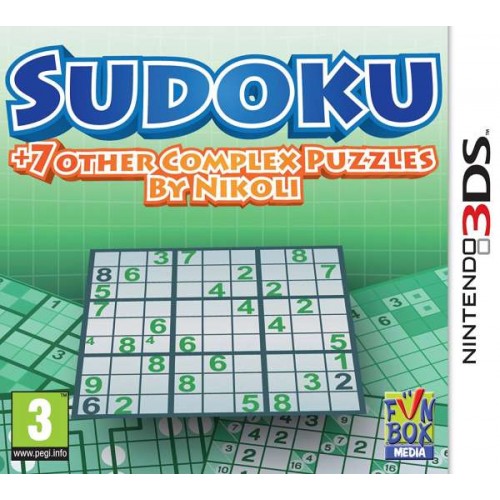 Sudoku + 7 other Complex Puzzles by Nikoli - Nintendo 3DS Játékok