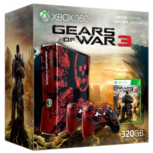 Xbox 360 Slim 320 GB Gears of War Limited Edition + Gears of War