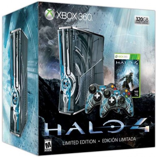 Xbox 360 Slim 320 GB Halo 4 Limited Edition + Halo 4 + 1 db kontroller