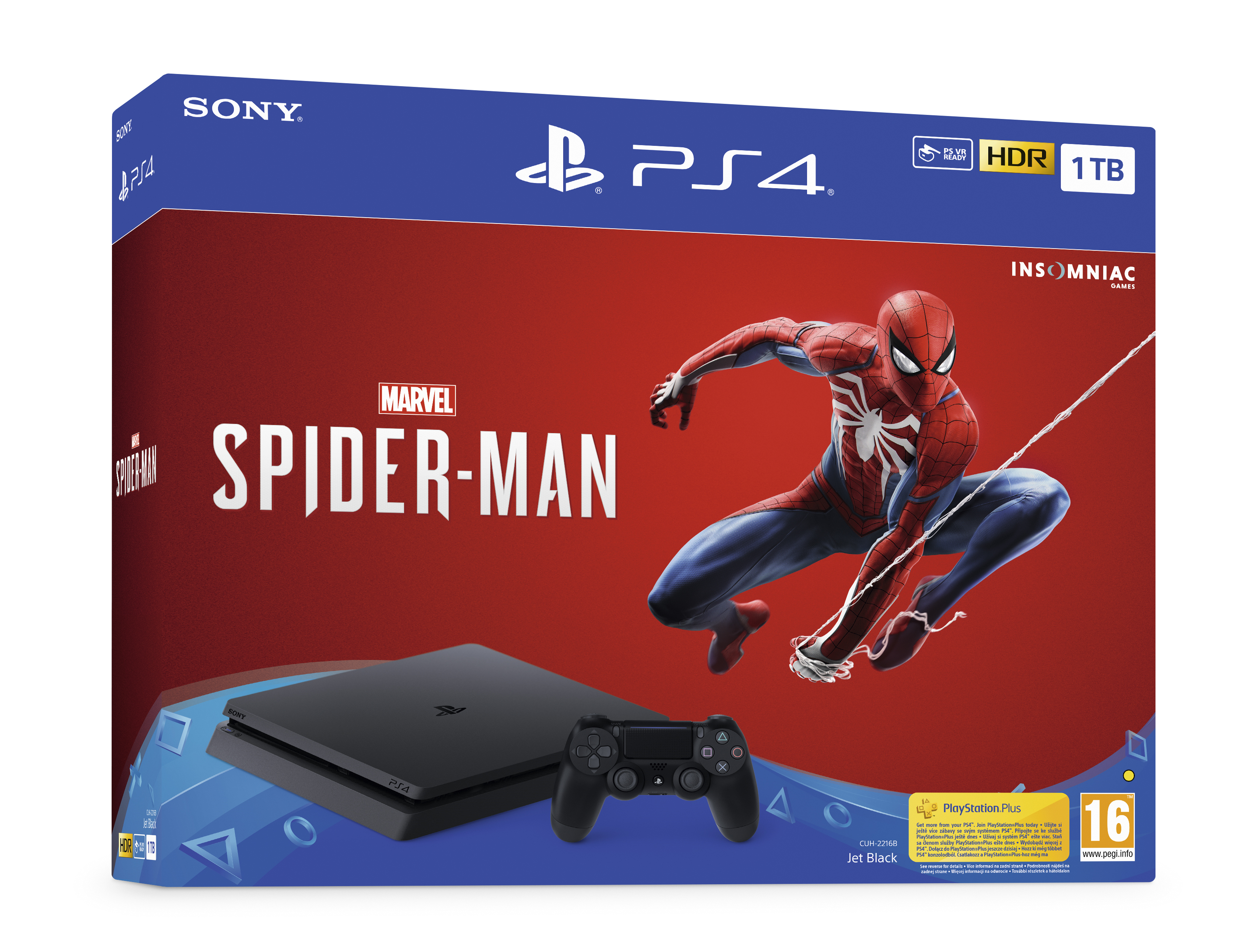 PlayStation 4 Slim 1 TB Spider Man Bundle