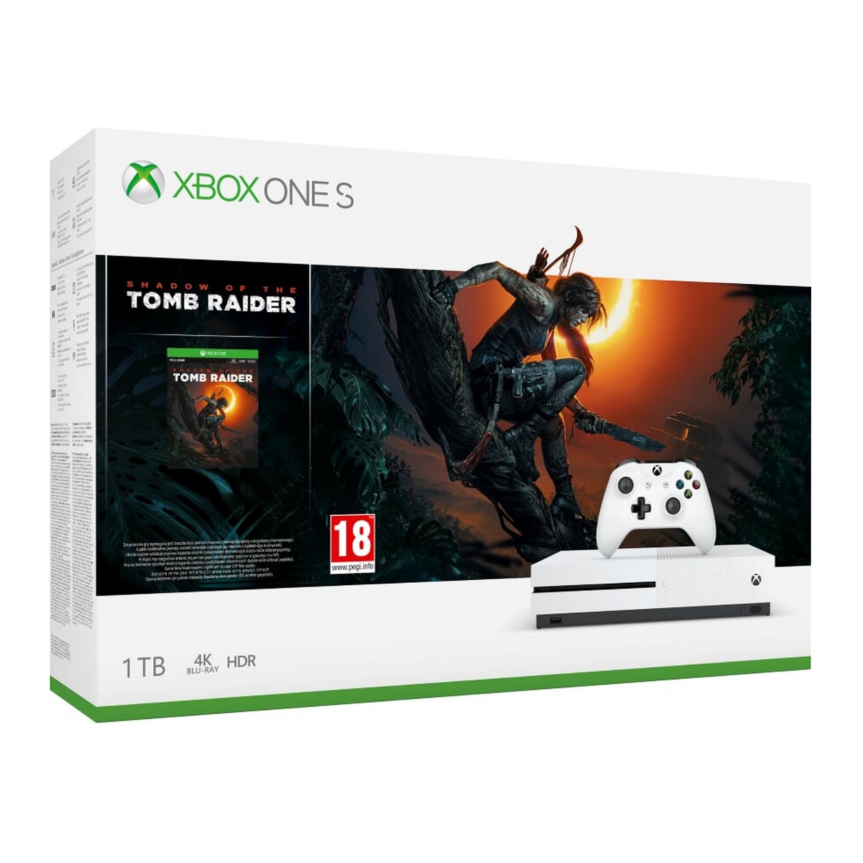 Microsoft Xbox One S 1TB Shadow of the Tomb Raider Bundle