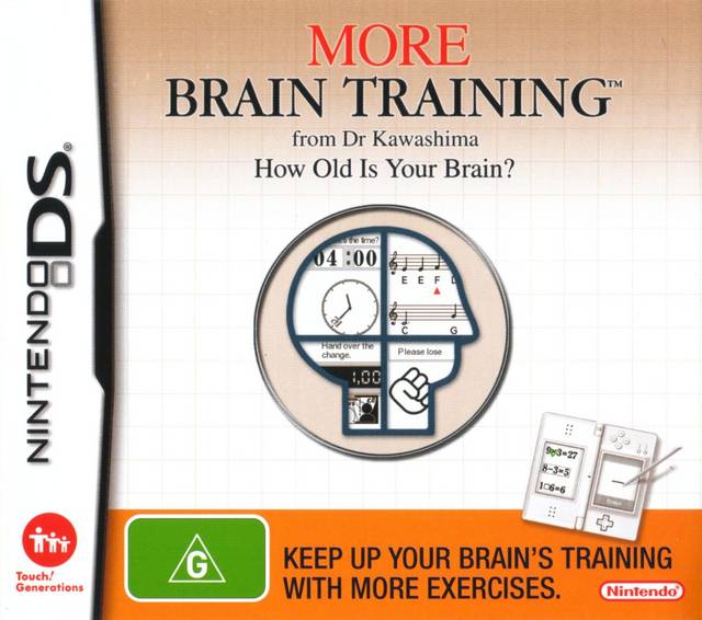 More Brain Training from Dr Kawashima How Old IS Your Brain? - Nintendo DS Játékok