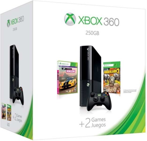 Xbox 360 E-széria 250 GB + Forza Horizon + Borderlands 2