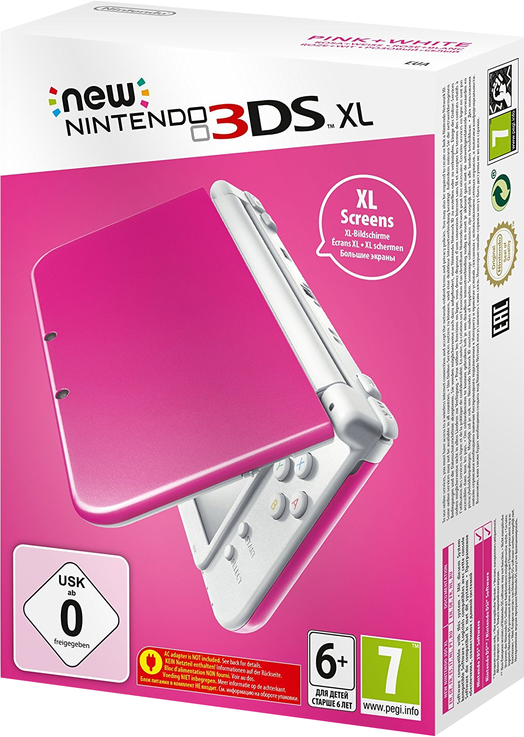 New Nintendo 3DS XL (Pink + White)