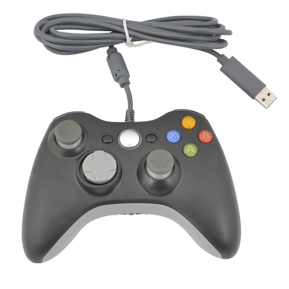 Xbox 360 Vezetékes Kontroller (Fekete)