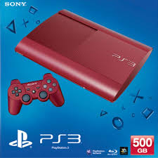 Sony Playstation 3 Super Slim 500gb Garnet Red