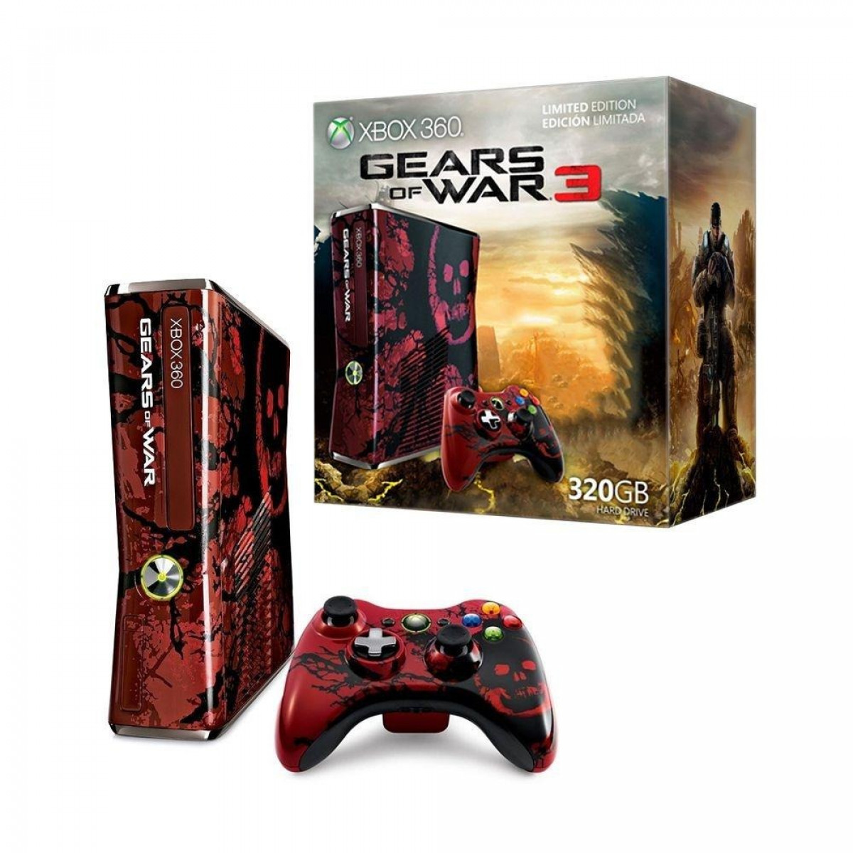 Xbox 360 Slim 320 GB Gears of War Limited Edition