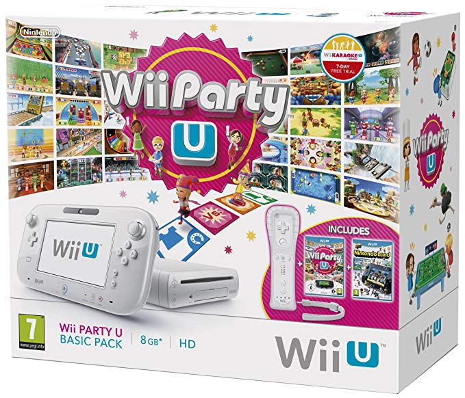 Wii U 8GB Basic Pack Wii Party U Pack with Wii Remote Plus 