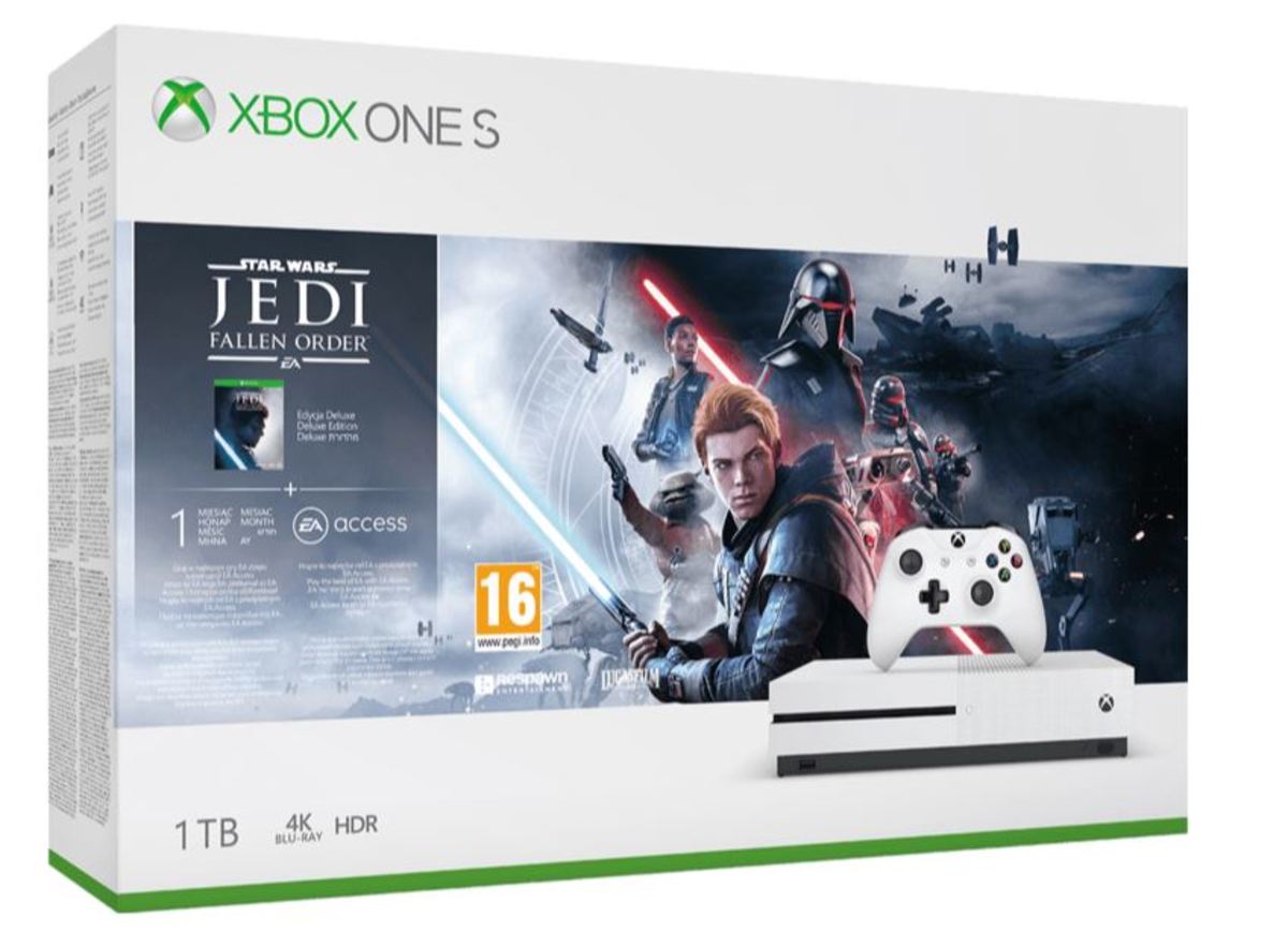 Microsoft Xbox One S 1TB + StarWars Jedi: Fallen Order