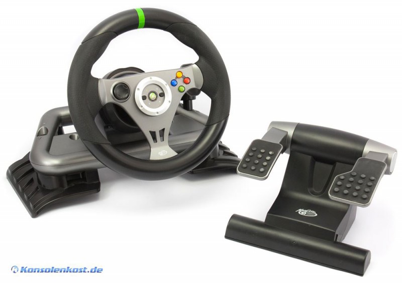 Xbox 360 Wireless Steering Wheel - Xbox 360 Kiegészítők