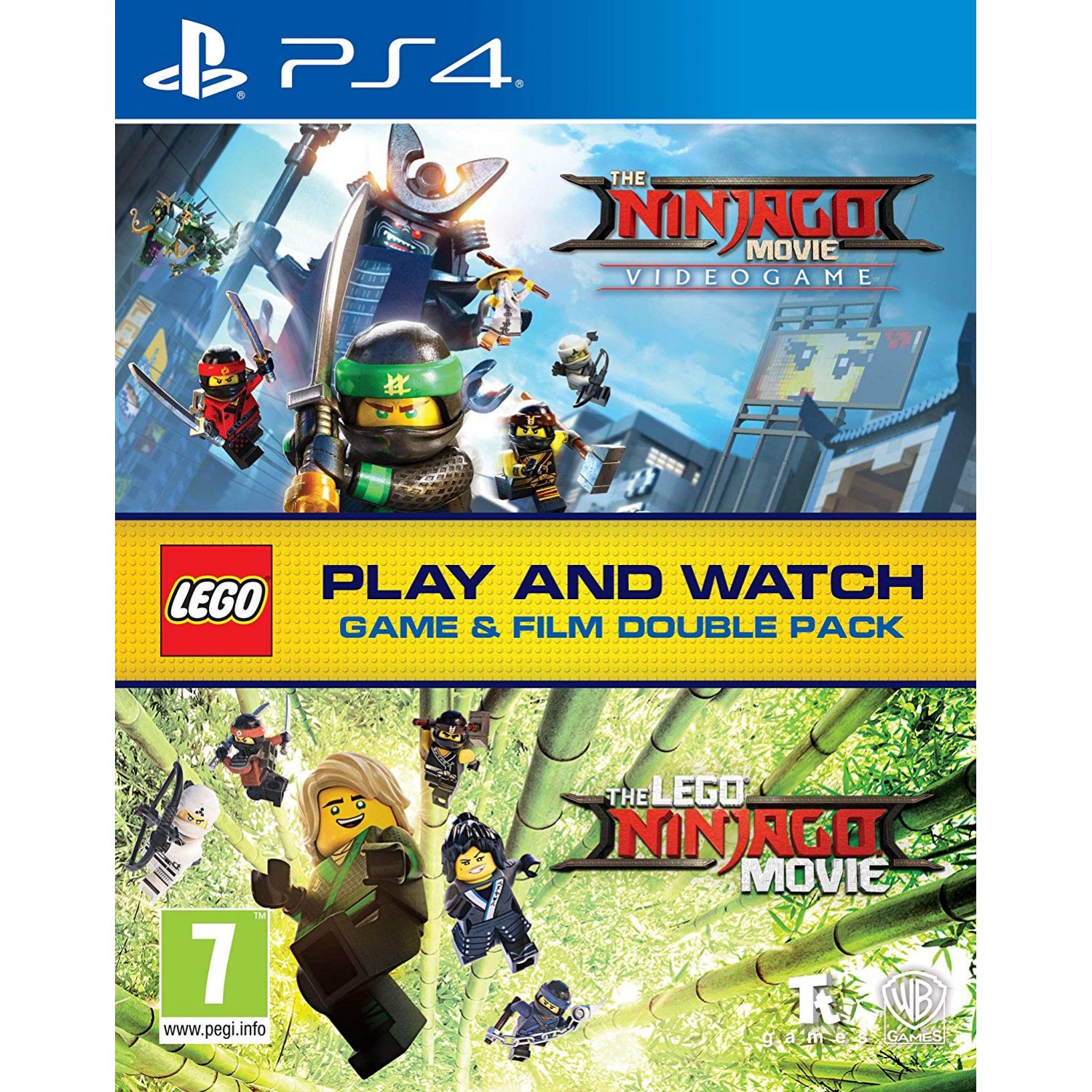 The LEGO Ninjago Movie Videogame Play and Watch Game and Film Double Pack