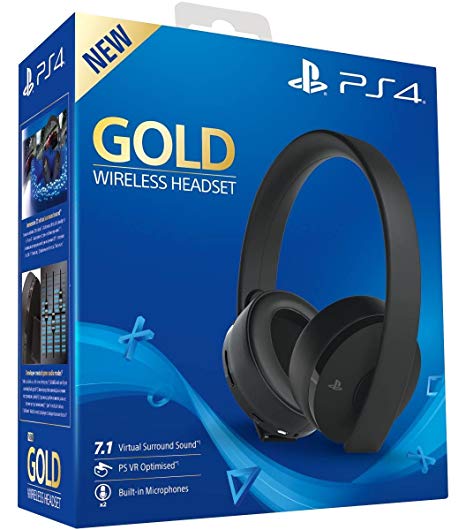 PlayStation Gold Wireless Headset 7.1 - Fekete - PlayStation 4 Kiegészítők
