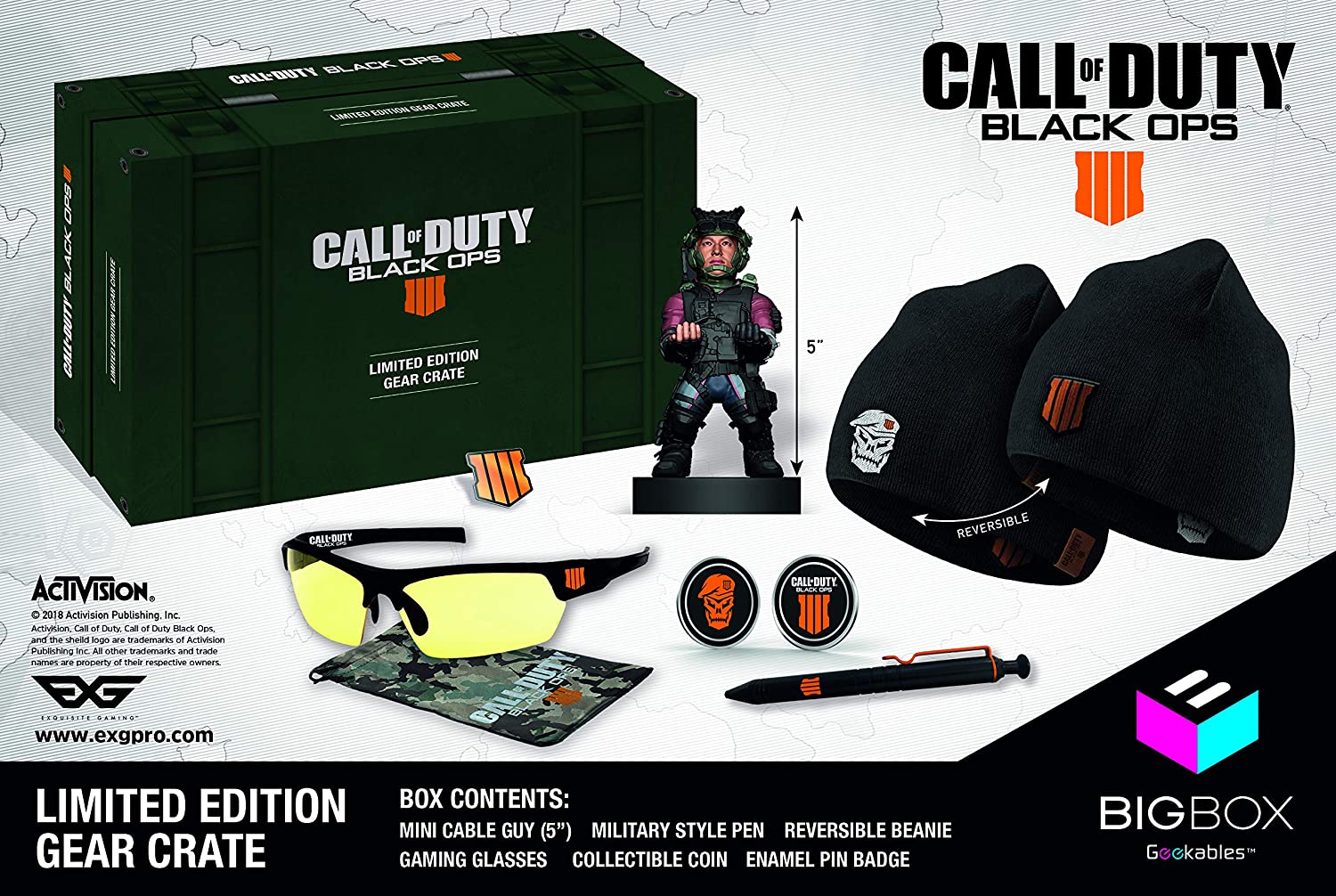 Call of Duty Black Ops 4 Limited Edition Gear Crate - Ruházat Puzzle