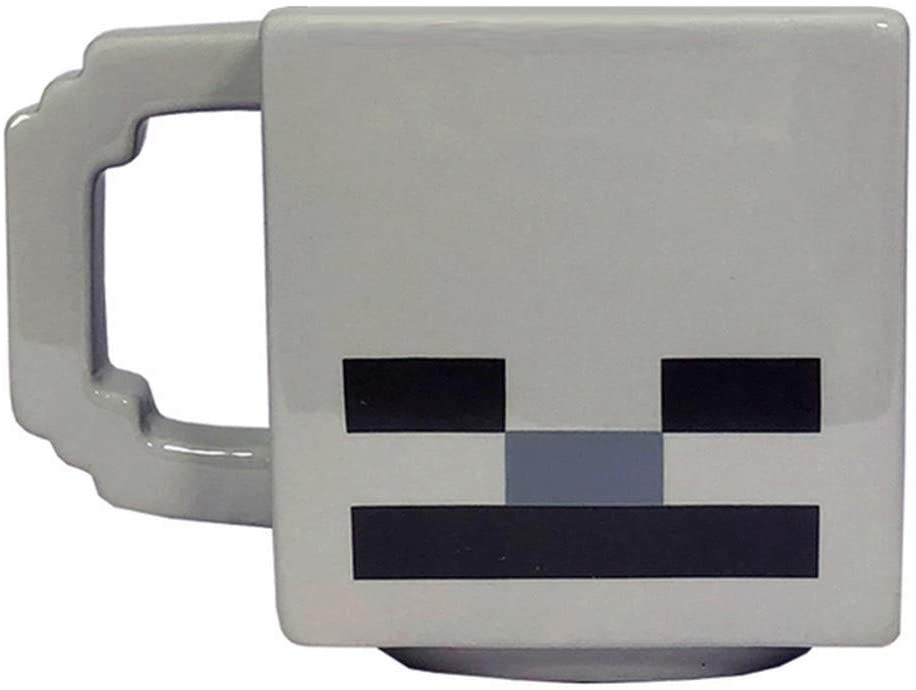 Minecraft Skeleton Face Ceramic Mug