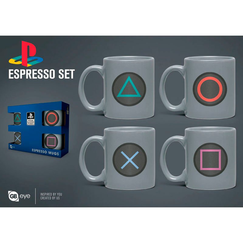 PlayStation Icon Espresso Mugs (kávéspohár szett)