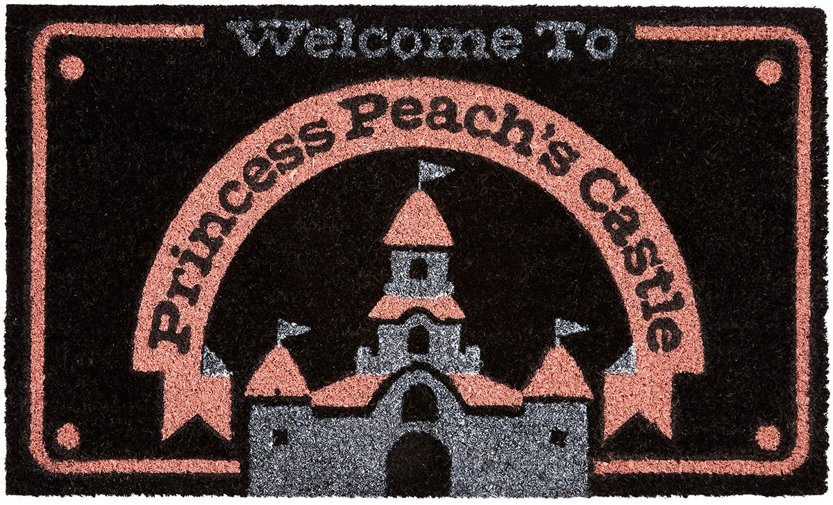 Welcome To Princess Peach s Castle Doormat (Lábtörlő) - Ajándéktárgyak Lábtörlő
