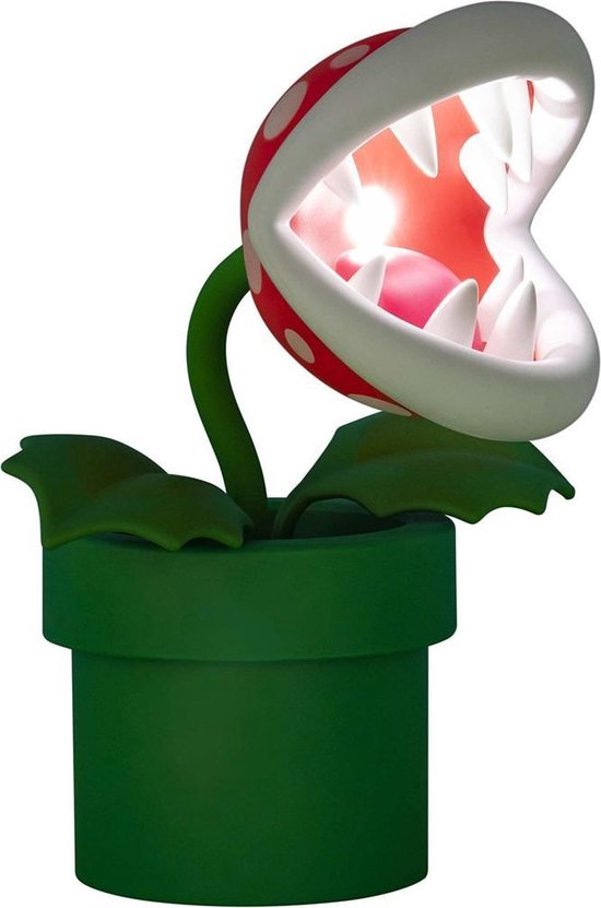 Super Mario Piranha Plant Posable Light mozgatható lámpa - Ajándéktárgyak Lámpa