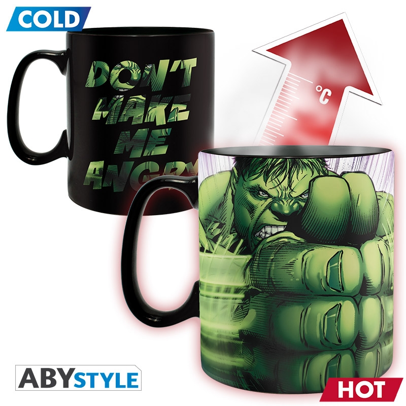 Marvel Hulk Magic Mug Hőre Változó Bögre - Ajándéktárgyak Bögre