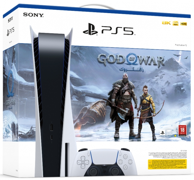 Sony PlayStation 5 (PS5) (CFI-1216A) + God of War Ragnarök (magyar felirattal)