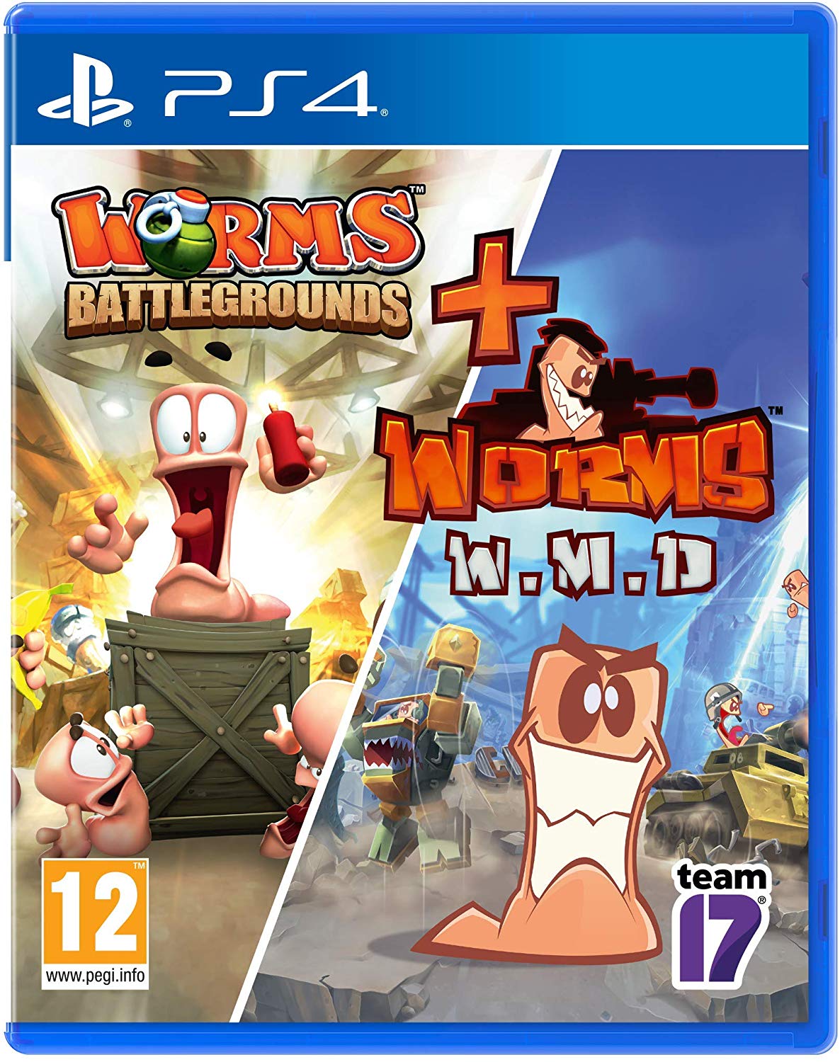 Worms Battlegrounds + Worms WMD - PlayStation 4 Játékok