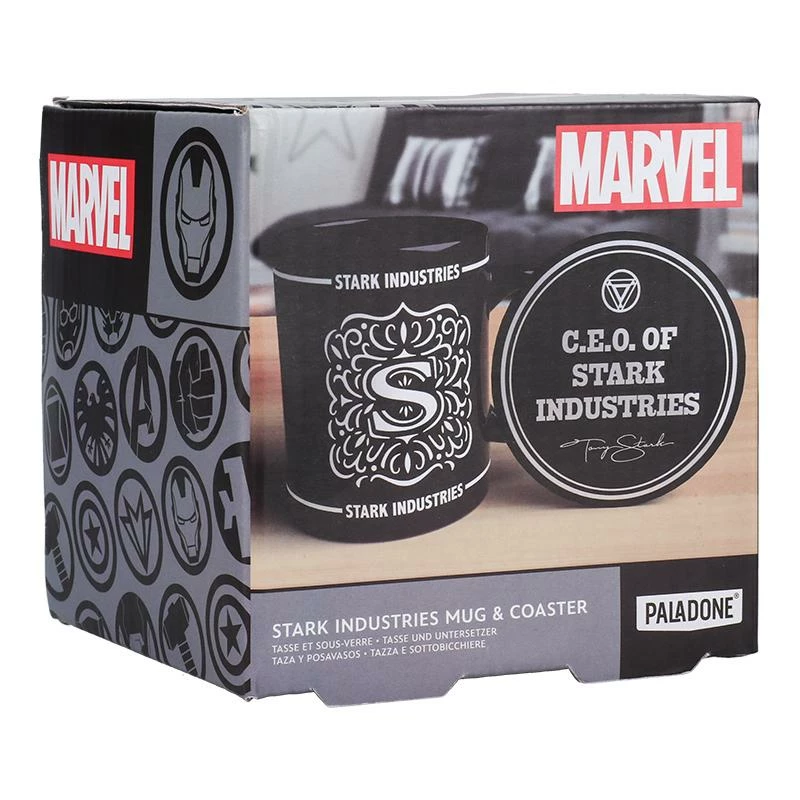 Marvel Stark Industries Mug and Coaster