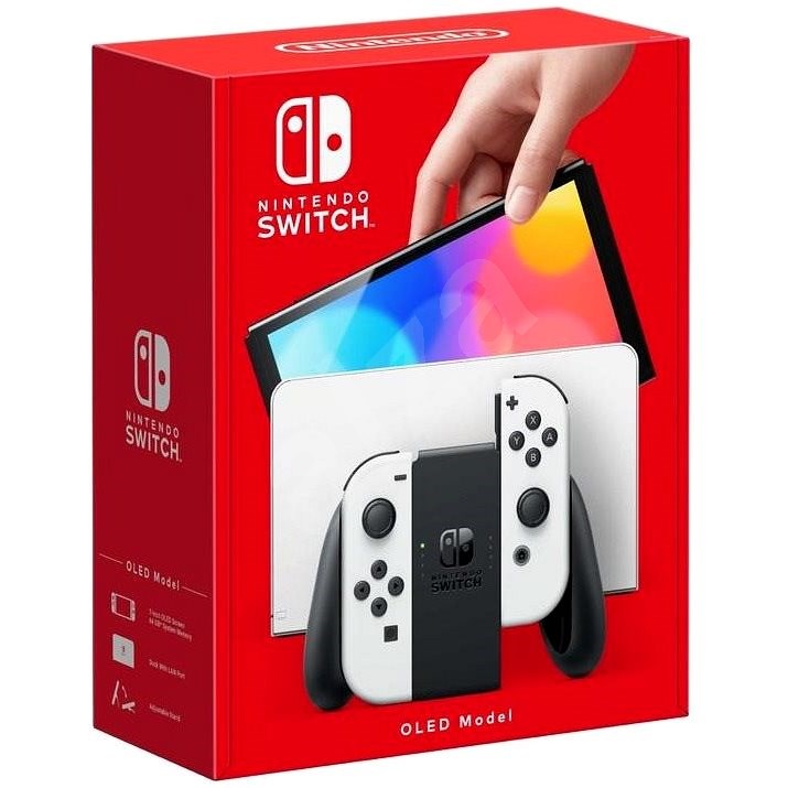Nintendo Switch OLED 2db Fehér Joy Connal + 128GB Memo - Nintendo Switch Gépek