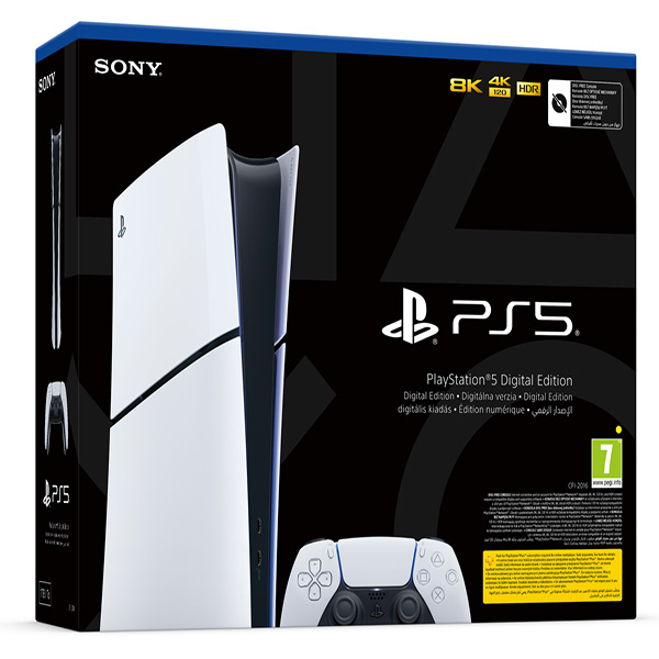 Sony PlayStation 5 Slim Digital Edition (dobozos, 2026.12.04-ig garanciális)