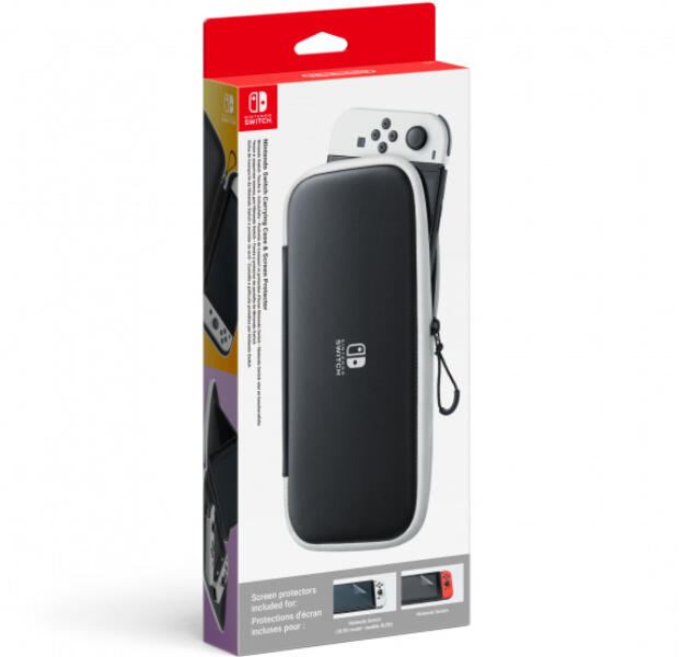 Switch OLED Carrying Case & Screen Protect (NSP129) - Nintendo Switch Kiegészítők