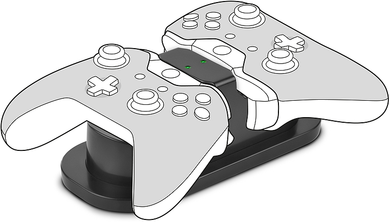 Twindock Charging System for Xbox One fekete - Xbox One Kiegészítők