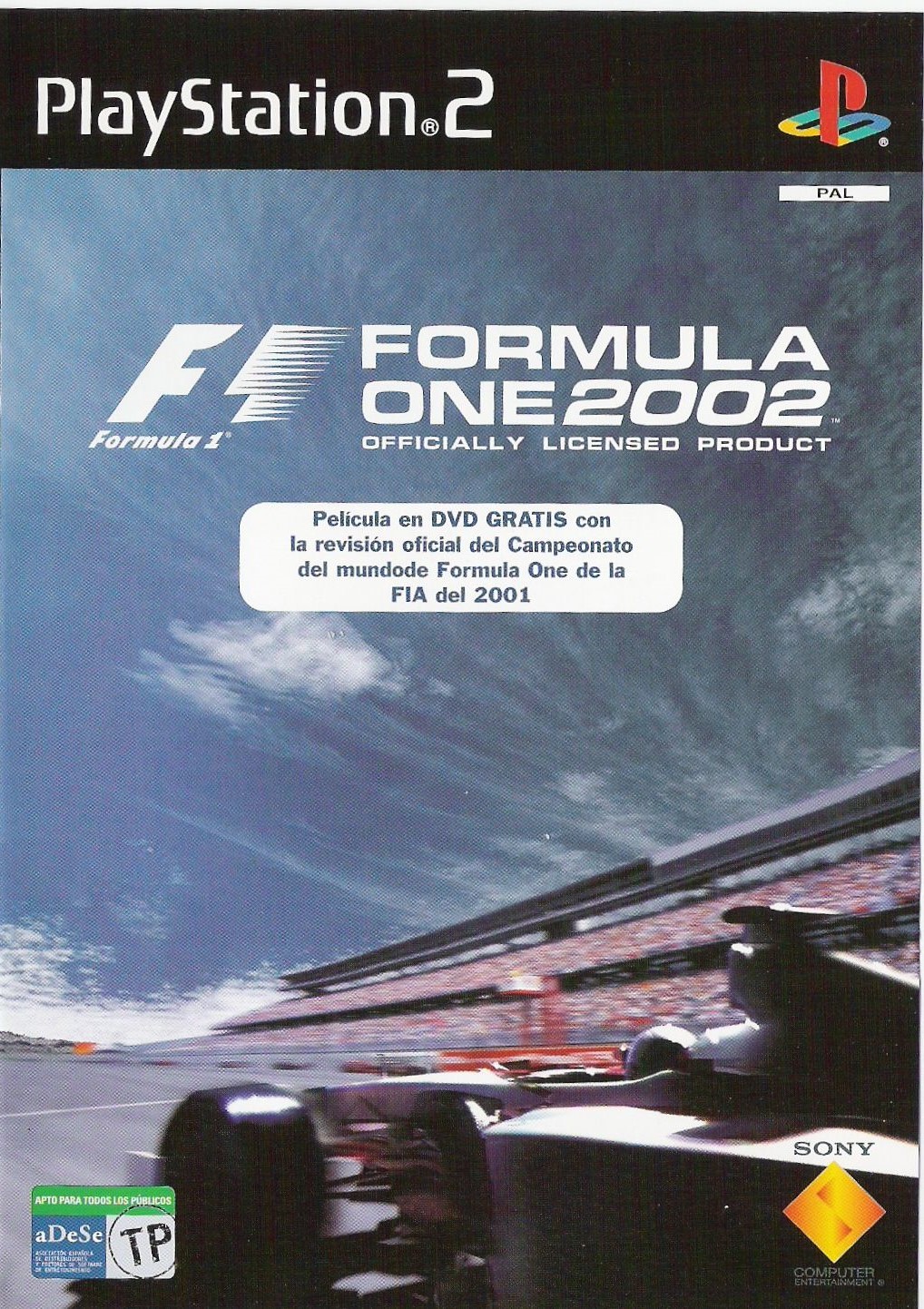 Formula One 2002 + DVD Movie Disc - PlayStation 2 Játékok