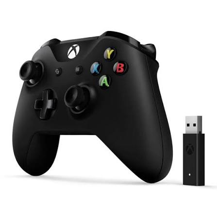 Xbox Wireless Controller Black + Wireless Adapter for Windows 10 - Xbox One Kontrollerek