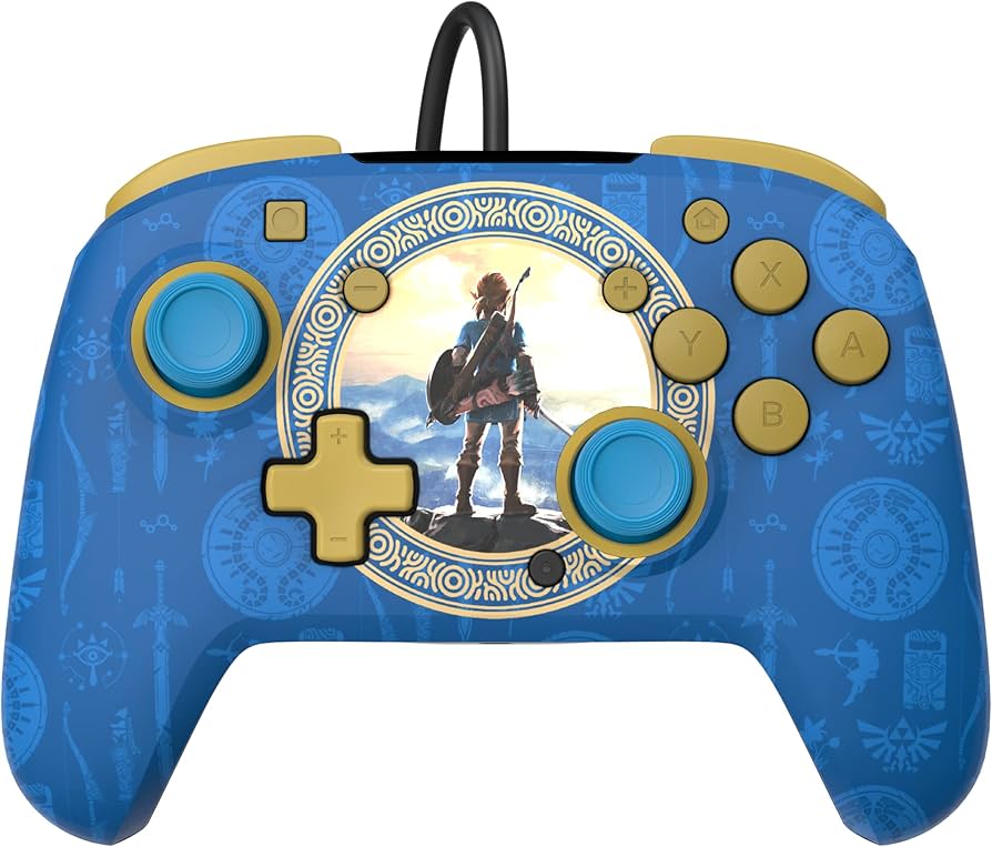 PDP Rematch Wired Controller Hyrule Blue - Nintendo Switch Kontrollerek