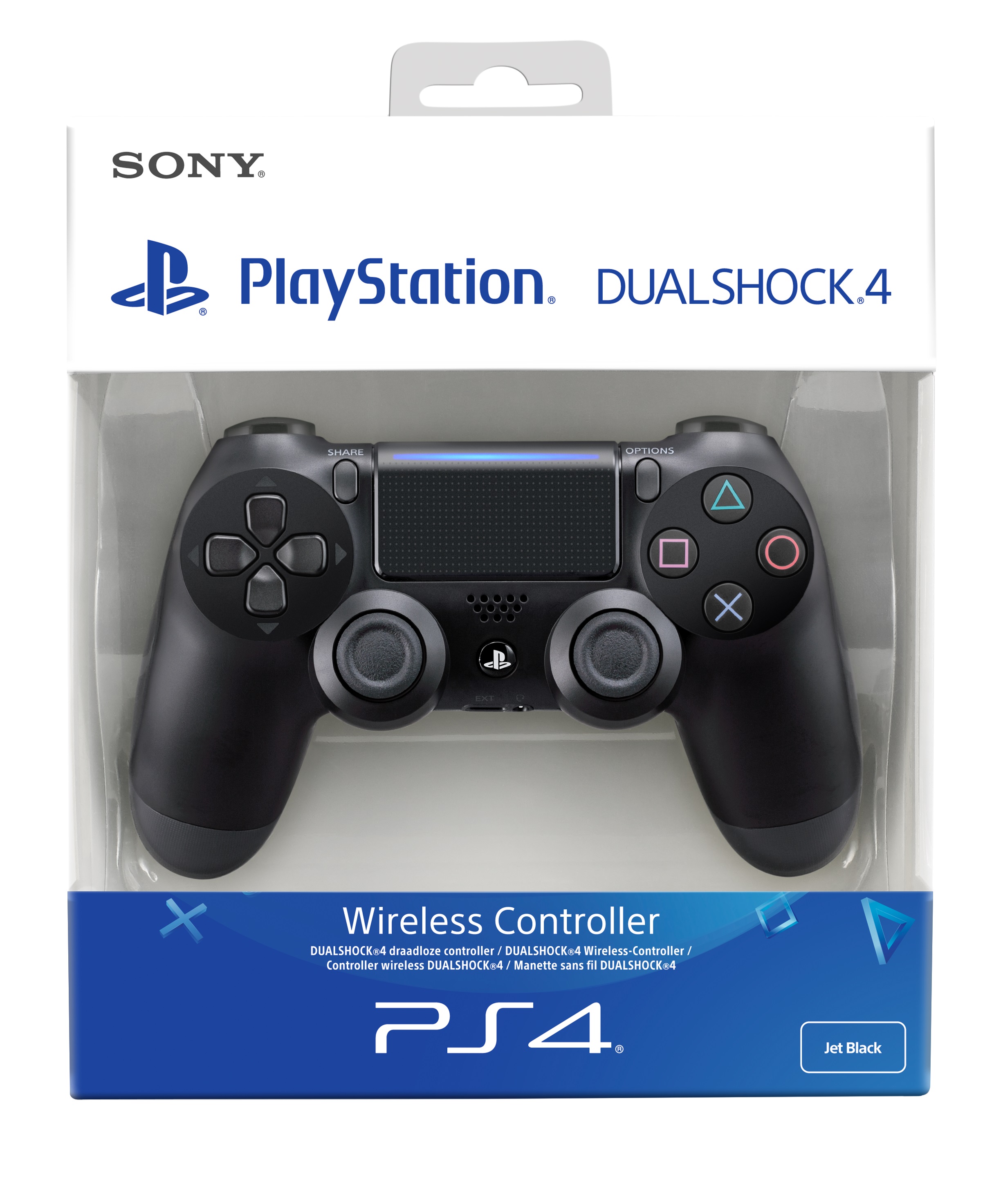 Sony Playstation 4 Dualshock 4 Wireless Controller Jet Black 