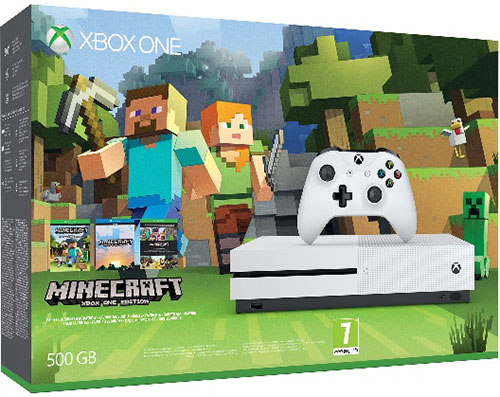 Microsoft Xbox One S 500 GB Slim Minecraft Story Mode Bundle (Ajándék 3 Hó Live Gold)
